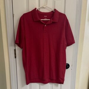 Men's Heathered Red Polo Shirt - Unbranded